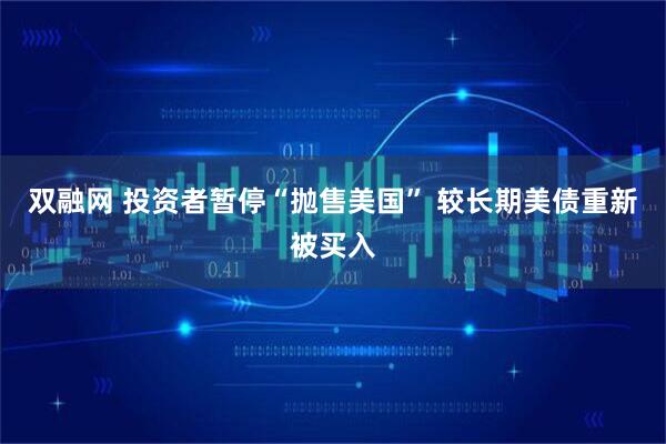 双融网 投资者暂停“抛售美国” 较长期美债重新被买入