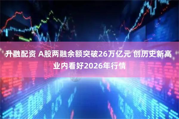 升融配资 A股两融余额突破26万亿元 创历史新高 业内看好2026年行情